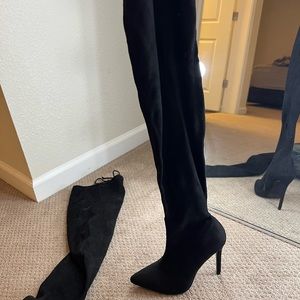 Brand new black thigh highs